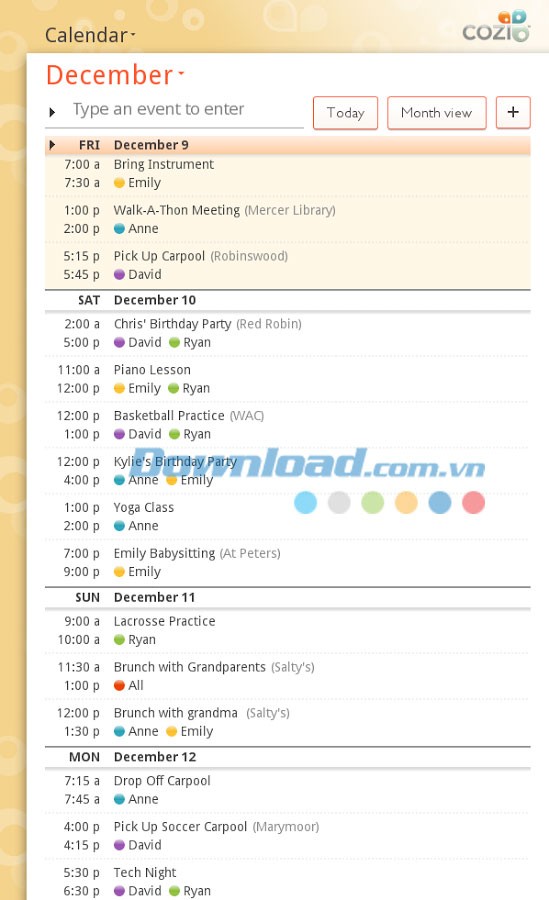 Cozi Family Calendar & Lists for Android