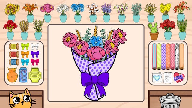 Tạo ra những bó hoa rực rỡ theo yêu cầu của khách hàng