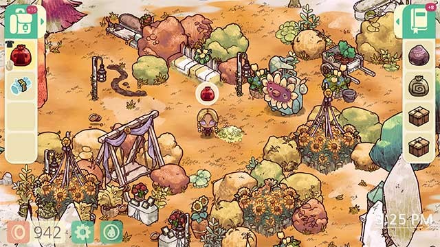 Thu thập linh vật, đồ trang trí thủ công, đi câu cá, dựng lều,...