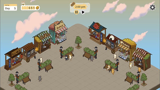 Cozy Nook mô phỏng chân thực khu phố ẩm thực Nhật Bản với các gian hàng bán bánh, cafe, đồ ăn...