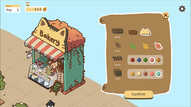 Trang trí từng gian hàng bằng các tùy chọn màu sắc, đồ nội ngoại thất...