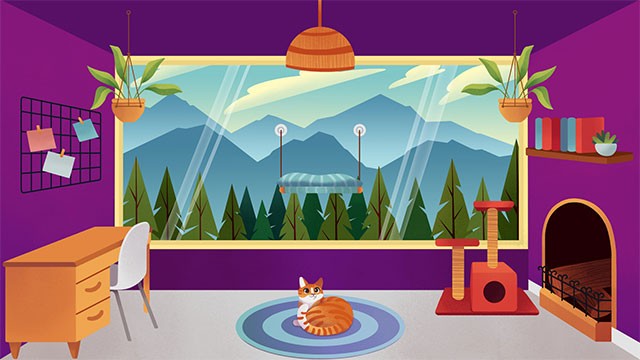 Tự do trang trí nhà cửa, chơi mini-game và thư giãn trong căn hộ ảo của riêng bạn