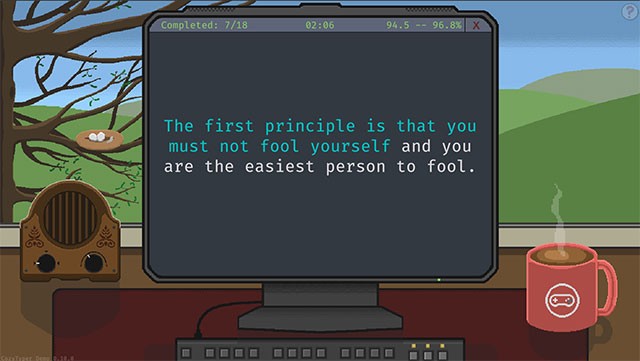 Cải thiện tốc độ và độ chính xác khi gõ 10 ngón với CozyTyper game