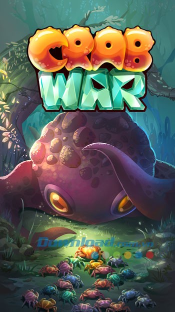 Giao diện chơi game Crab War trên Android