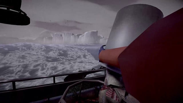 Lái tàu đến Bắc Cực bắt cua trong game kinh dị sinh tồn Crabmeat