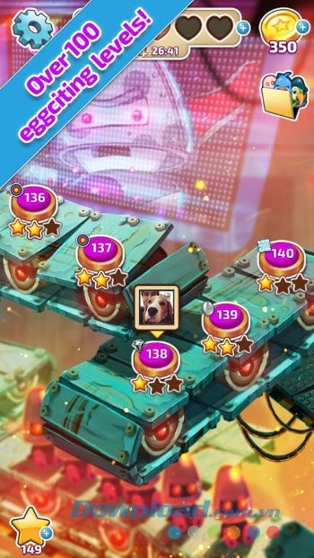 Crack Attack sở hữu hơn 100 màn chơi đa dạng