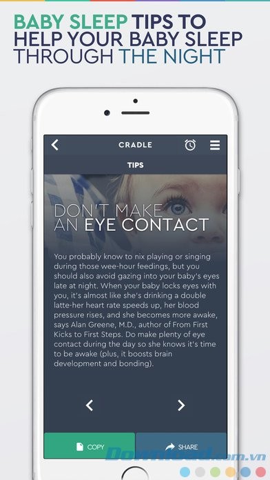 Cradle cung cấp nhiều mẹo vặt cho sức khỏe của bé