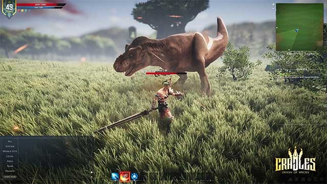 Chiến đấu với quái vật và thi đấu với nhau trong thời gian thực