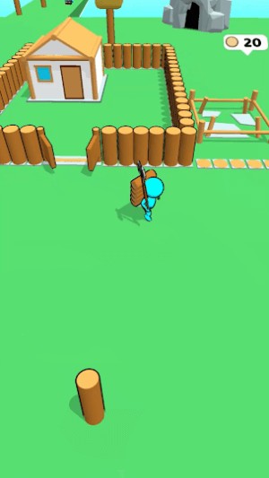 Chặt cây lấy gỗ và xây nhà