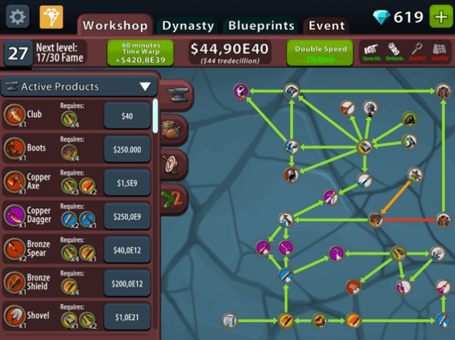 Xây dựng dây chuyền sản xuất hoàn hảo của bạn trong game Crafting Idle Clicker