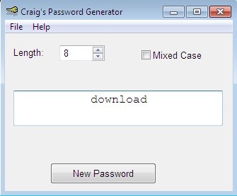 Craig's Password Generator
