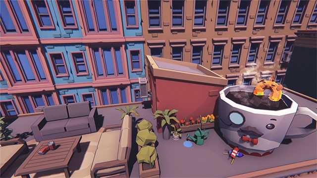 Điều khiển những chiếc bánh rán chạy bằng tên lửa đi giải cứu ông Mug