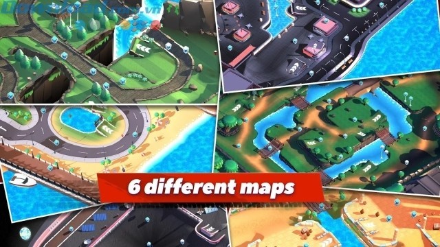 6 bản đồ khác nhau cho người chơi thưởng thức