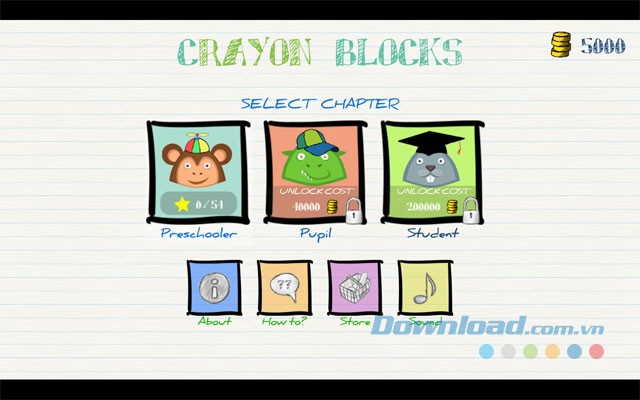 Các chapter trong game