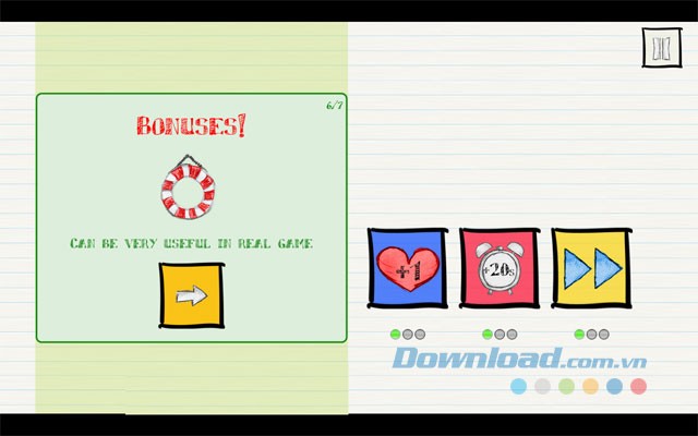 Các công cụ power-up trong Crayon Blocks