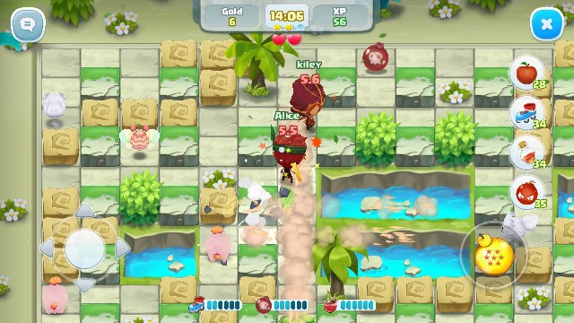 Giao diện chiến đấu trong game Crazy Boom