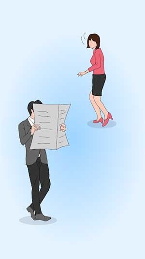 Tìm cách đánh lạc hướng cô gái