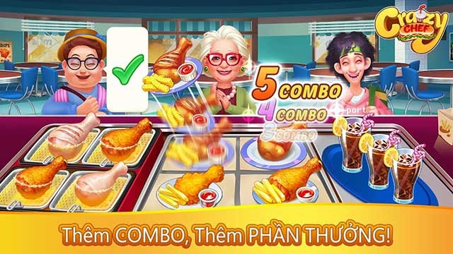 Tạo nhiều combo để kiếm xu