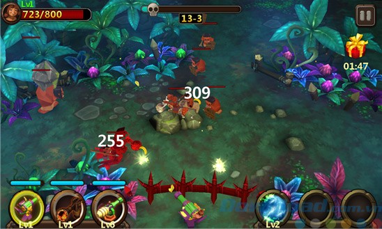 Vũ khí trong game Crazy Clan Defender