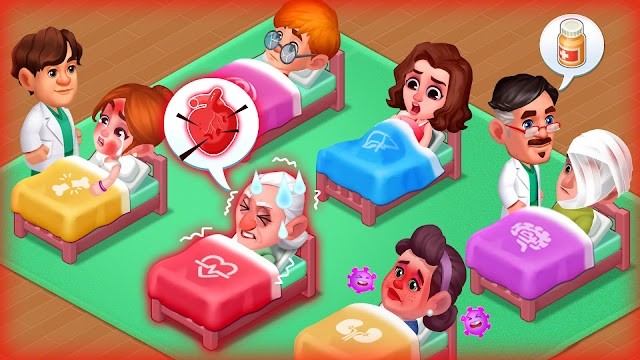 Quản lý bệnh viện của bạn và chữa trị cho các bệnh nhân trong game Crazy Hospital
