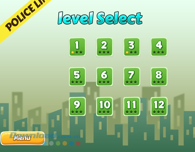 Lựa chọn tùy ý các level trong game