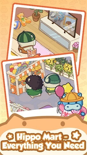 Chơi game cùng chú hà mã nhỏ dễ thương