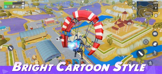 Đồ họa phong cách hoạt hình tươi sáng và đẹp mắt