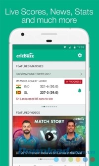 Ứng dụng tin tức Cricbuzz cho Android