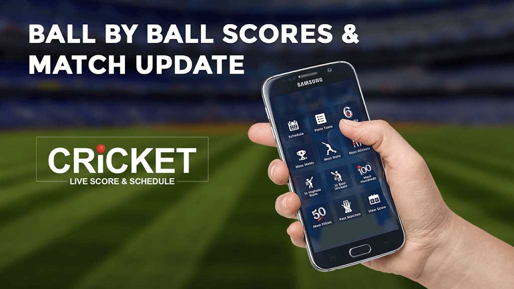 Cricket Live Score & Schedule cho Android cập nhật dữ liệu từng trận đấu