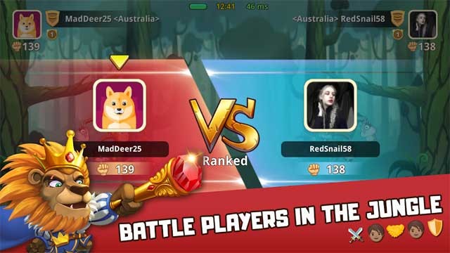 Khiêu chiến với người chơi khác trong chế độ thời gian thực