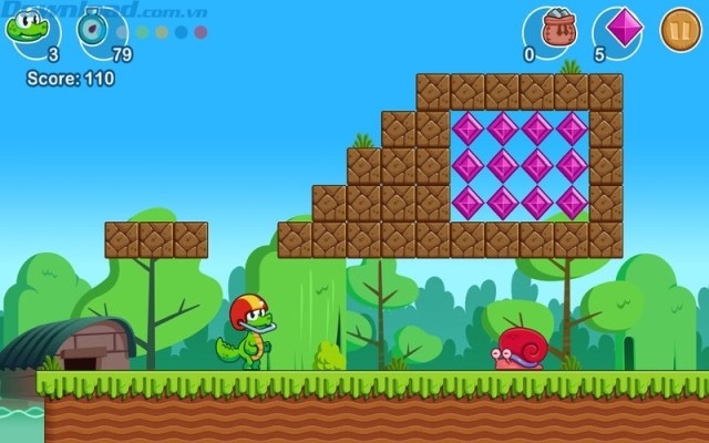 Phiêu lưu cùng chú cá sấu xanh đáng yêu trong thế giới tuyệt đẹp