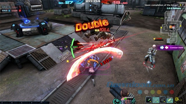 Khai triển kỹ năng và ra đòn