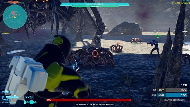 Kề vai sát cánh cùng đồng đội trong cuộc chiến với team đối thủ hoặc boss khổng lồ