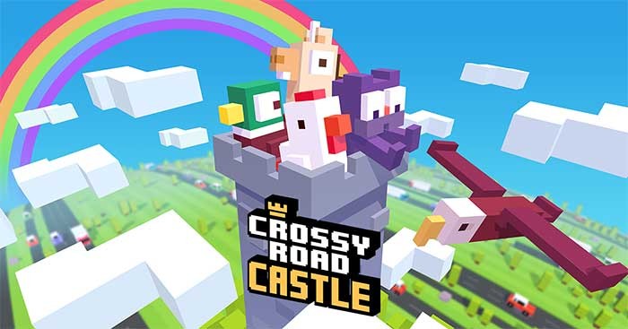 Crossy Road Castle là game đi cảnh arcade nhiều người chơi vui nhộn