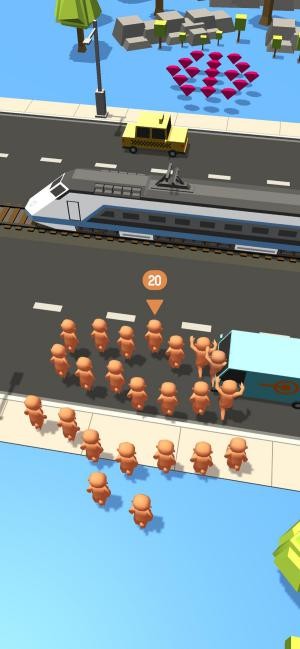 Băng qua đoạn đường đông đúc xe cộ qua lại