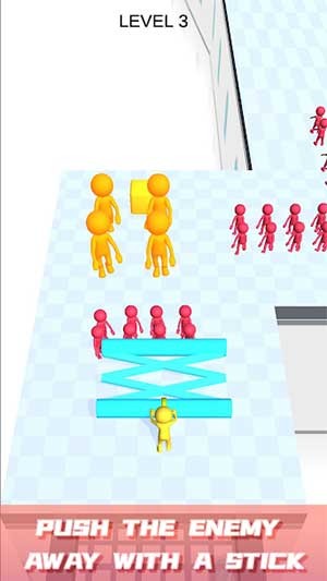 Dùng gậy để đẩy kẻ thù ra xa