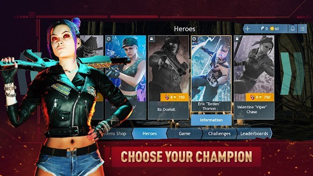 Chọn vị tướng của bạn với sức mạnh độc đáo mà anh/cô ấy sở hữu