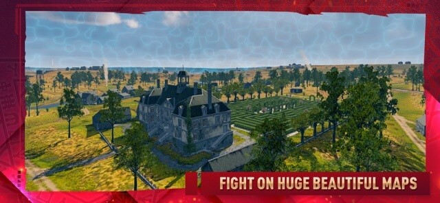 Chiến đấu trong các bản đồ tuyệt đẹp rộng lớn