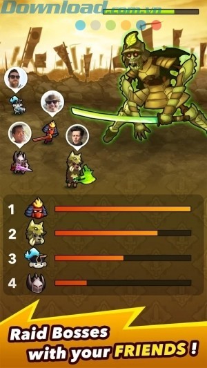 Đột kích boss cùng bạn bè