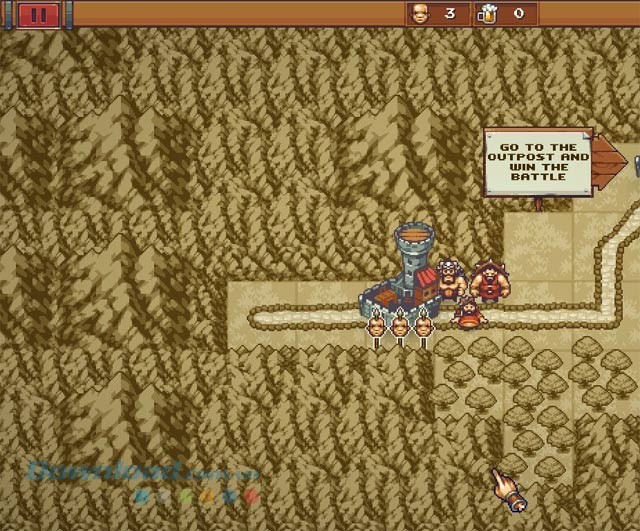 Điều khiển quân lính trong game Crush Your Enemies Demo