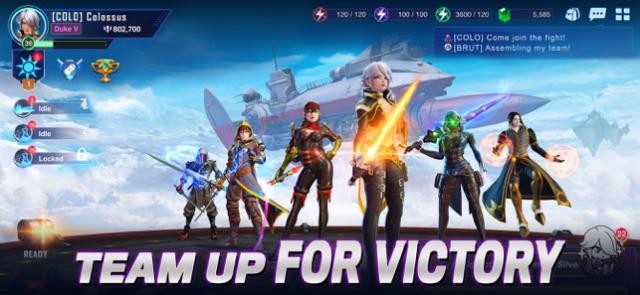 Lập team với bạn bè để cùng nhau giành chiến thắng