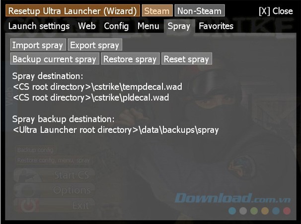 Tùy chọn của CS Ultra Launcher