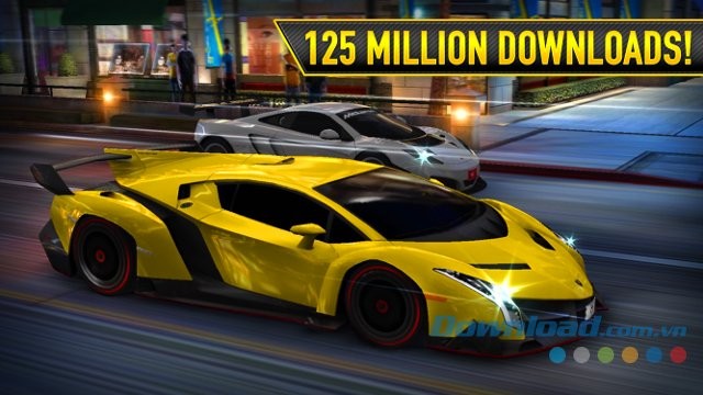 125 triệu lượt tải CSR Racing về máy