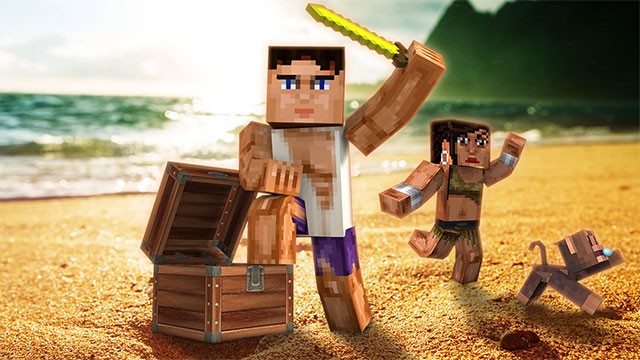 Game sinh tồn trên hoang đảo - Cube Life: Island Survival