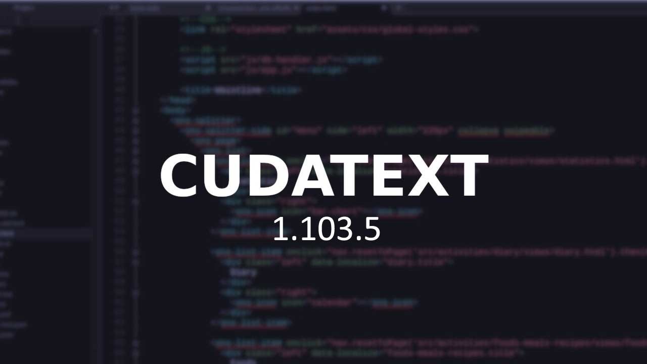 CudaText 1.103.5