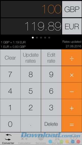 Chuyển đổi tiền tệ