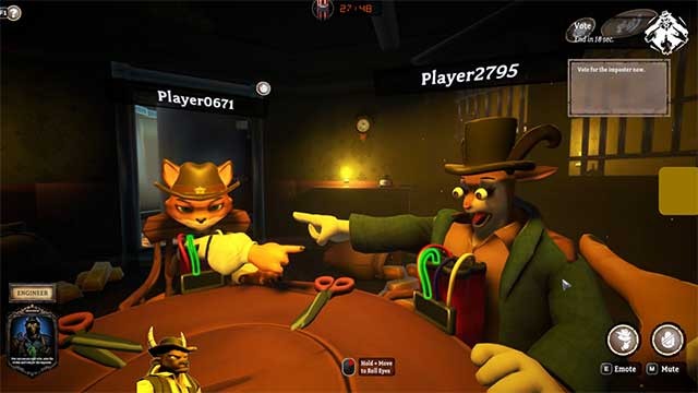 Sau khi thảo luận, tất cả bỏ phiếu cho người mình nghi ngờ