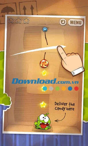 Lối chơi đơn giản và hấp dẫn trong Cut The Rope