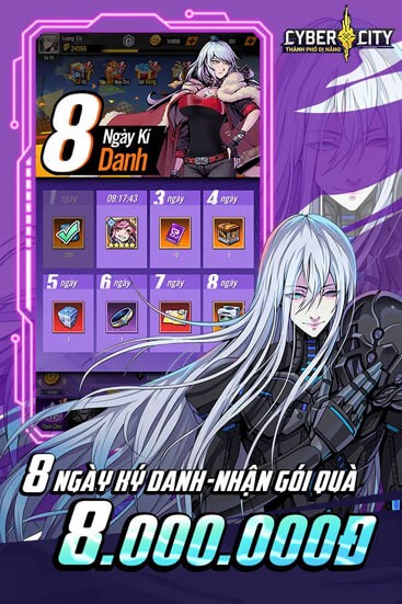 8 ngày ký danh - Nhận gói quà 8.000.000 đồng