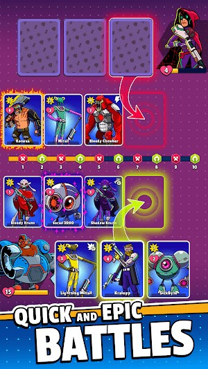 Cyber Deck cho bạn tham gia vào các trận chiến căng thẳng nhịp độ nhanh